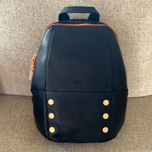 Hammitt Hunter Medium Backpack in Black with Brushed Gold & Red Zip!! BRAND NEW!